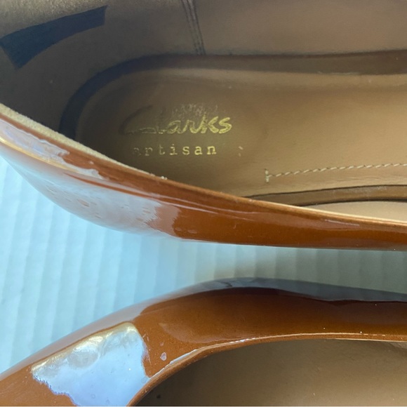 Clarks Artisan Light Academia  caramel flat SZ 7.5 - Picture 5 of 6